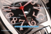 Franck Muller Casablanca Swiss ETA 2836 Automatic Stainless Steel Case with Black Dial and White Arabic Numeral Markers - 1:1 Original