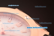 Hublot Big Bang Hub4100 Rose Gold Case with White Dial and Black Rubber Strap-1:1 Original