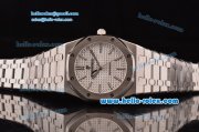 Audemars Piguet Royal Oak Swiss ETA 2824 Automatic Steel Case with Stainless Steel Strap and Silver Stick Markers