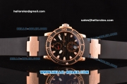 Ulysse Nardin Maxi Marine Diver Asia ST25 Automatic Rose Gold Case with Black Rubber Strap and Black Dial