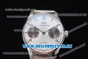 IWC Portuguese Automatic Clone IWC 52010 Automatic Stainless Steel Case/Bracelet with Silver Dial and Arabic Number Markers (YL)