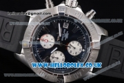 Breitling Avenger Seawolf Chrono Miyota OS10 Quartz Steel Case with Black Dial White Subdials and Stick Markers