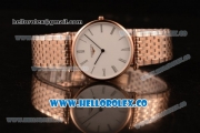 Longines La Grande Classique SWISS QUARTZ Rose Gold Case with White Dial and Rose Gold Bracelet