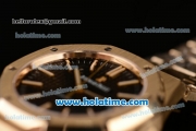 Audemars Piguet Royal Oak Swiss ETA 2824 Automatic Full Yellow Gold with Gold Sitck Markers and Black Dial - 1:1 Original