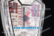 Hublot MP-05 Laferrari Sapphire Limited Edition1 Miyota 8205 Automatic Sapphire Crystal Case Skeleton Dial Red Hands and Black Rubber Strap
