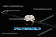 Omega De Ville Prestige Co-Axial Clone Omega Calibre 2500 Automatic Movement Steel White Dial and Roman Numeral Markers Leather Strap (YF)