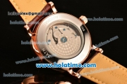 Patek Philippe Calatrava 2813 Automatic Rose Gold Case with Beige Dial and Arabic Numeral Markers