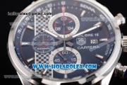 Tag Heuer Grand Calibre 16 Senna Special Edition Chrono Miyota Quartz Steel Case with Blue Dial and Stick Markers