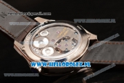 Zenith Chronomaster El Primero Tourbillon Manual Winding Steel Case with White Dial and Brown Leather Strap