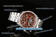 Breitling Bentley B05 Unitime Chrono Miyota OS20 Quartz Steel Case/Strap with Brown Dial and Silver Stick Markers