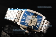 Breitling Bently Flying B Chronograph Miyota Quartz Movement Full Steel with Blue Dial and Stick Markers