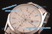 TAG Heuer Carrera Quartz Full Steel with White Dial - 7750 Coating