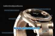 Rolex Datejust Black Dial With Diamond Bezel Steel Rolex 3255