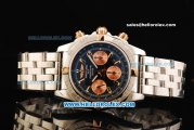 Breitling Chronomat B01 Swiss Valjoux 7750 Automatic Movement Full Steel with Black Dial and Three RG Subdials