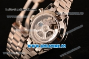 Tag Heuer Carrera Calibre 1887 Chrono Swiss Valjoux 7750 Autoamtic Full Steel with White Dial and Stick Markers (ZF)