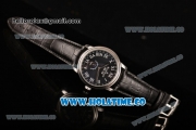 Blancpain ST25 Automatic Steel Case with Black Dial and Black Leather Strap