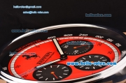 Ferrari Granturismo Quartz Wall Clock Stainless Steel Case with Red Dial