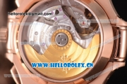 Patek Philippe Nautilus Clone PP 315 Automatic Rose Gold Case/Bracelet with Black Dial (BP)