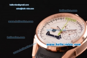 Tag Heuer Mikrogirder 10000 Chronograph Miyota OS10 Quartz Rose Gold Case with Black Rubber Strap and White Dial