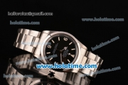 Rolex Exporer Vintage Swiss ETA 2836 Automatic Steel Case with White Stick/Numeral Markers and Black Dial