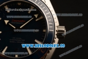 Omega Seamaster Planet Ocean 600M Co-Axial Clone Omega 8500 Automatic Steel Case with Blue Dial Rubber Strap and Sick Markers (EF)