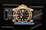 Rolex GMT-Master II Asia Automatic Steel Case with White Markers and Black Nylon Strap