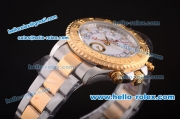 Rolex Yacht Master II Oyster Perpetual Chronometer Automatic with White Dial-Gold Bezel