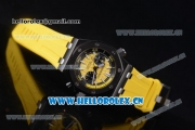 Audemars Piguet Royal Oak Offshore Diver Chronograph Clone AP Calibre 3126 Automatic PVD Case Yellow Dial Yellow Rubber Strap and Stick Markers (EF)