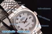 Rolex Datejust Automatic Movement Full Steel with ETA Coating Case and White Dial