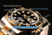 Rolex Submariner Two Tone Black Model ETA2836 Auto 1:1 Clone With Ceramic Bezel 116613LN