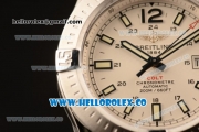 Breitling Colt Swiss ETA 2824 Automatic Steel Case/Bracelet with White Dial and Stick Markers