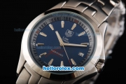 Tag Heuer Link Tiger Woods Automatic Movement Full Steel with Blue Dial and Stick Markers