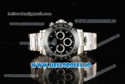 Rolex Cosmograph Daytona Clone Rolex 4130 Automatic Steel Case Black Dial With Stick Markers Steel Bracelet - 1:1 Original (AR)