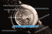 Chopard L.U.C 1937 Miyota 9015 Automatic Steel Case with Silver Dial and Black Leather Strap (AAAF)