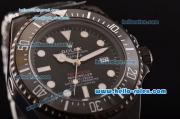 Rolex Pro-Hunter Sea-Dweller Asia 2813 Automatic PVD Case with PVD Strap Black Dial White Markers