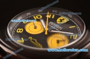 Ferrari Automatic PVD Case with Black Dial and Yellow Markers-7750 Coating