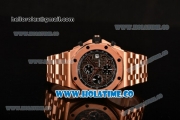 Audemars Piguet Royal Oak Offshore Don Ramon de la Cruz Chrono Swiss Valjoux 7750 Automatic Full Rose Gold Case with Coffee Dial and Arabic Numeral Markers (J12)