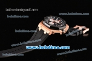 Audemars Piguet Royal Oak Offshore Chrono Swiss Valjoux 7750 Automatic Rose Gold Case with Stick Markers and PVD Bezel - 1:1 Best Edition (NOOB)