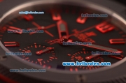 Hublot Big Bang Swiss Valjoux 7750 Automatic Ceramic Case with Black Dial and Red Markers