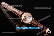 Breguet Classique Complications Asia Automatic Rose Gold Case with Silver Dial and Brown Leather Strap