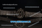 Hublot Classic Fusion Chronograph 7750 Auto PVD Case PVD Bezel with Black Dial and Black Leather Strap