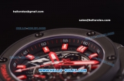 Hublot King Power F1 Swiss Valjoux 7750 Automatic PVD Case with Black Dial and Red Markers