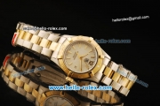 Tag Heuer Aquaracer Swiss ETA Quartz Movement Gold Bezel with MOP Dial and Two Tone Strap