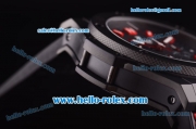 Hublot Big Bang Swiss Valjoux 7750 Automatic Movement PVD Case with Black Dial and Red Markers