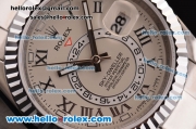 Rolex Sky-Dweller Asia 2813 Automatic Steel Case/Strap with Grey Dial and Roman Markers