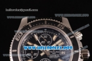 Breitling Superocean Chronograph II Chronograph Swiss Valjoux 7750 Automatic Steel Case with Black Dial and White Second Hand