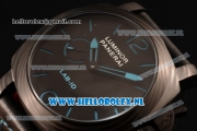 Panerai PAM00700 LAB-ID Luminor 1950 Carbontech 3 days Asia Automatic PVD Case with Black Dial and Black Leather Strap