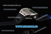 Richard Mille RM010 Miyota 9015 Automatic Steel/Diamonds Case with Skeleton Dial and Green Inner Bezel