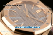 Audemars Piguet Royal Oak Swiss ETA 2824 Automatic Full Yellow Gold with Gold Sitck Markers and Grey Dial - 1:1 Original (BP)