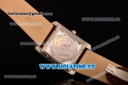 Cartier Tank MC Swiss ETA 2824 Automatic Steel Case with White Dial and Black Roman Numeral Markers